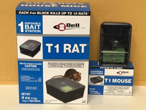 BELL T1 Rat & T1Mouse Disposable Bait Traps